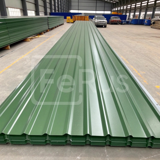 Профнастил С20 полиэстер (Zn100-180) 0,65х1100х1200 мм, RAL 6005