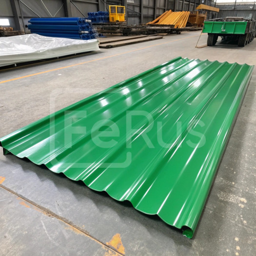 Профнастил С10 полиэстер (Zn100-180) 0,4х1100х1200 мм, RAL 6020